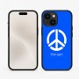 כיסוי בעיצוב אישי עם השם שלך לדגם - Apple iPhone 15 בעיצוב סמל השלום