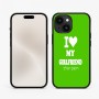 כיסוי בעיצוב אישי עם השם שלך לדגם - Apple iPhone 15 בעיצוב אוהב את החברה שלי