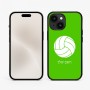 כיסוי בעיצוב אישי עם השם שלך לדגם - Apple iPhone 15 בעיצוב כדור כדורעף