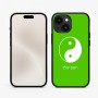 כיסוי בעיצוב אישי עם השם שלך לדגם - Apple iPhone 15 בעיצוב סמל יינג יאנג