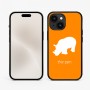 כיסוי בעיצוב אישי עם השם שלך לדגם - Apple iPhone 15 בעיצוב קרנף