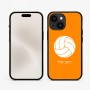 כיסוי בעיצוב אישי עם השם שלך לדגם - Apple iPhone 15 בעיצוב כדור כדורעף
