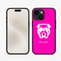 כיסוי בעיצוב אישי עם השם שלך לדגם - Apple iPhone 15 בעיצוב פרצוף בולדוג