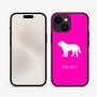 כיסוי בעיצוב אישי עם השם שלך לדגם - Apple iPhone 15 בעיצוב כלב