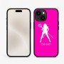 כיסוי בעיצוב אישי עם השם שלך לדגם - Apple iPhone 15 בעיצוב אישה שטן