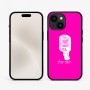 כיסוי בעיצוב אישי עם השם שלך לדגם - Apple iPhone 15 בעיצוב מיקרופון