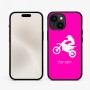 כיסוי בעיצוב אישי עם השם שלך לדגם - Apple iPhone 15 בעיצוב מוטוקרוס