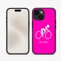 כיסוי בעיצוב אישי עם השם שלך לדגם - Apple iPhone 15 בעיצוב אופניים אולימפיים