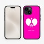 כיסוי בעיצוב אישי עם השם שלך לדגם - Apple iPhone 15 בעיצוב פינג פונג