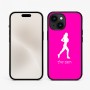 כיסוי בעיצוב אישי עם השם שלך לדגם - Apple iPhone 15 בעיצוב רץ רץ אישה