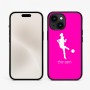 כיסוי בעיצוב אישי עם השם שלך לדגם - Apple iPhone 15 בעיצוב שחקנית כדורגל - אישה