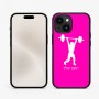 כיסוי בעיצוב אישי עם השם שלך לדגם - Apple iPhone 15 בעיצוב הרמת משקולות