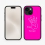 כיסוי בעיצוב אישי עם השם שלך לדגם - Apple iPhone 15 בעיצוב יד