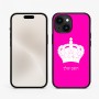 כיסוי בעיצוב אישי עם השם שלך לדגם - Apple iPhone 15 בעיצוב כתר מלכותי