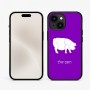 כיסוי בעיצוב אישי עם השם שלך לדגם - Apple iPhone 15 בעיצוב חזיר