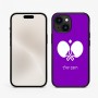 כיסוי בעיצוב אישי עם השם שלך לדגם - Apple iPhone 15 בעיצוב פינג פונג