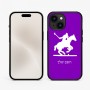 כיסוי בעיצוב אישי עם השם שלך לדגם - Apple iPhone 15 בעיצוב שחקן פולו - סוס