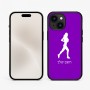 כיסוי בעיצוב אישי עם השם שלך לדגם - Apple iPhone 15 בעיצוב רץ רץ אישה