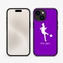 כיסוי בעיצוב אישי עם השם שלך לדגם - Apple iPhone 15 בעיצוב שחקנית כדורגל - אישה