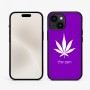 כיסוי בעיצוב אישי עם השם שלך לדגם - Apple iPhone 15 בעיצוב עלה מריחואנה - גראס