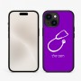 כיסוי בעיצוב אישי עם השם שלך לדגם - Apple iPhone 15 בעיצוב סטטוסקופ רופא