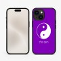 כיסוי בעיצוב אישי עם השם שלך לדגם - Apple iPhone 15 בעיצוב סמל יינג יאנג