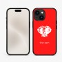 כיסוי בעיצוב אישי עם השם שלך לדגם - Apple iPhone 15 בעיצוב ראש פיל