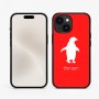 כיסוי בעיצוב אישי עם השם שלך לדגם - Apple iPhone 15 בעיצוב פינגווין