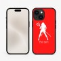 כיסוי בעיצוב אישי עם השם שלך לדגם - Apple iPhone 15 בעיצוב אישה שטן