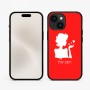 כיסוי בעיצוב אישי עם השם שלך לדגם - Apple iPhone 15 בעיצוב אהבת נשים