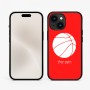 כיסוי בעיצוב אישי עם השם שלך לדגם - Apple iPhone 15 בעיצוב כדורסל