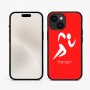 כיסוי בעיצוב אישי עם השם שלך לדגם - Apple iPhone 15 בעיצוב רצים אולימפיים