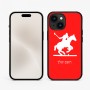 כיסוי בעיצוב אישי עם השם שלך לדגם - Apple iPhone 15 בעיצוב שחקן פולו - סוס