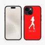כיסוי בעיצוב אישי עם השם שלך לדגם - Apple iPhone 15 בעיצוב רץ רץ אישה
