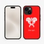 כיסוי בעיצוב אישי עם השם שלך לדגם - Apple iPhone 15 בעיצוב פרחי קרן