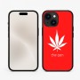 כיסוי בעיצוב אישי עם השם שלך לדגם - Apple iPhone 15 בעיצוב עלה מריחואנה - גראס