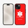 כיסוי בעיצוב אישי עם השם שלך לדגם - Apple iPhone 15 בעיצוב חובש