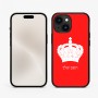 כיסוי בעיצוב אישי עם השם שלך לדגם - Apple iPhone 15 בעיצוב כתר מלכותי