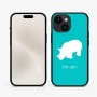 כיסוי בעיצוב אישי עם השם שלך לדגם - Apple iPhone 15 בעיצוב קרנף