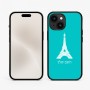 כיסוי בעיצוב אישי עם השם שלך לדגם - Apple iPhone 15 בעיצוב מגדל אייפל