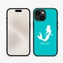 כיסוי בעיצוב אישי עם השם שלך לדגם - Apple iPhone 15 בעיצוב בתולת ים - אישה