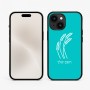 כיסוי בעיצוב אישי עם השם שלך לדגם - Apple iPhone 15 בעיצוב חיטה גלית זהב