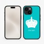 כיסוי בעיצוב אישי עם השם שלך לדגם - Apple iPhone 15 בעיצוב כתר מלכותי