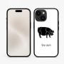 כיסוי בעיצוב אישי עם השם שלך לדגם - Apple iPhone 15 בעיצוב חזיר