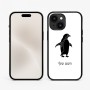 כיסוי בעיצוב אישי עם השם שלך לדגם - Apple iPhone 15 בעיצוב פינגווין