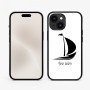 כיסוי בעיצוב אישי עם השם שלך לדגם - Apple iPhone 15 בעיצוב סירה