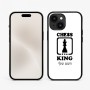 כיסוי בעיצוב אישי עם השם שלך לדגם - Apple iPhone 15 בעיצוב שחמט