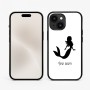 כיסוי בעיצוב אישי עם השם שלך לדגם - Apple iPhone 15 בעיצוב בתולת ים - אישה