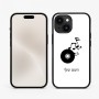 כיסוי בעיצוב אישי עם השם שלך לדגם - Apple iPhone 15 בעיצוב תקליטור - אזור מוזיקה