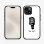 כיסוי בעיצוב אישי עם השם שלך לדגם - Apple iPhone 15 בעיצוב מיקרופון